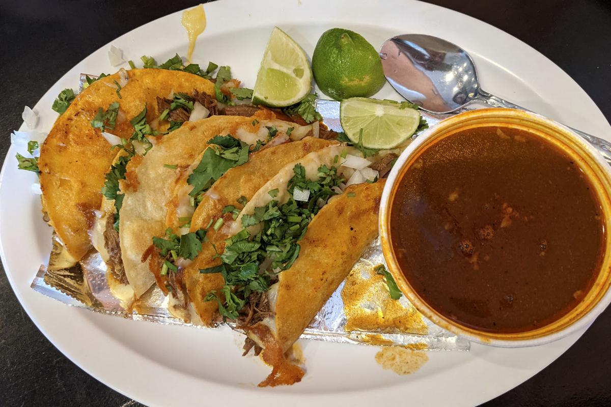 Quesabirria Tacos with Consommé